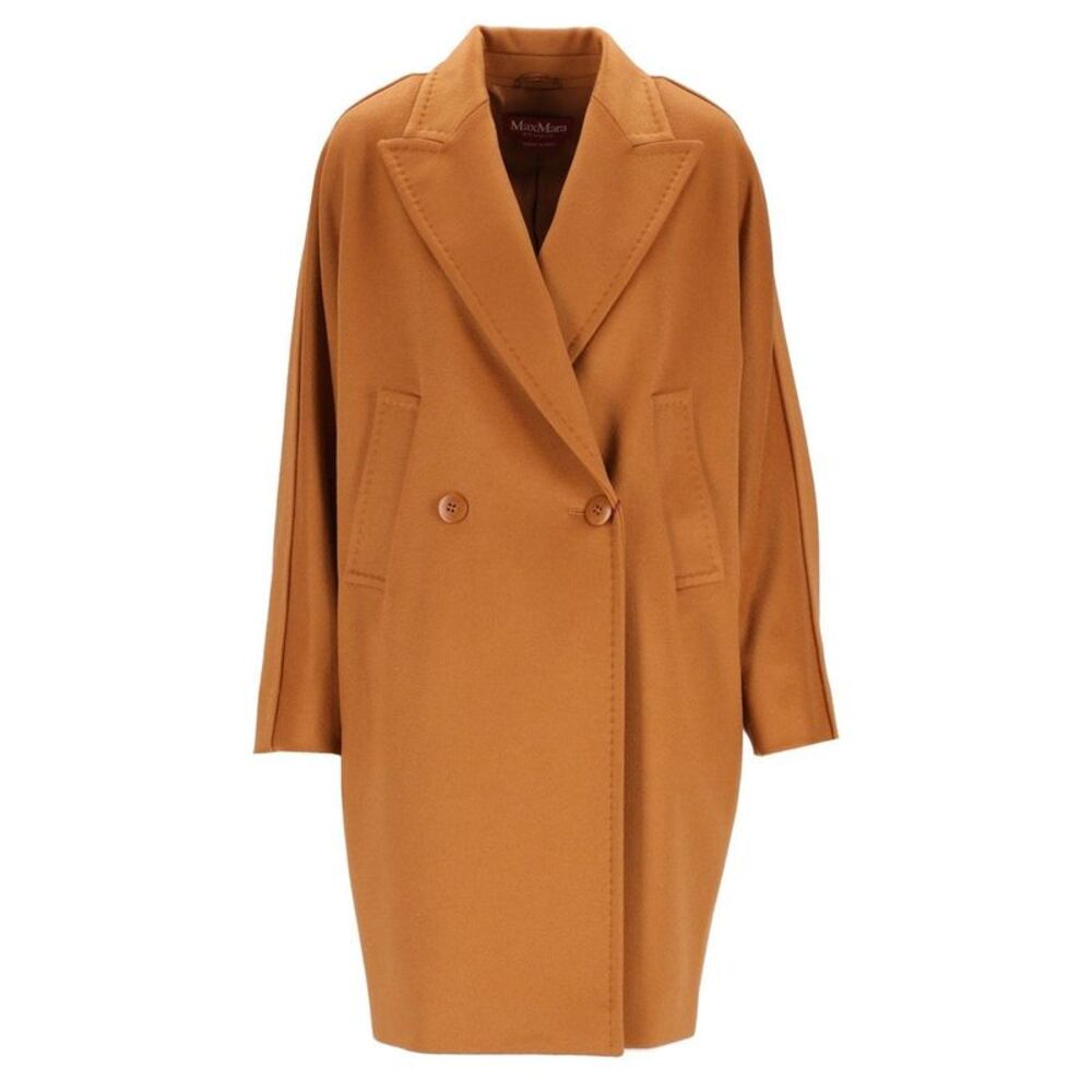 Studio Max Mara Women Double-Breasted Wool Drap Coat